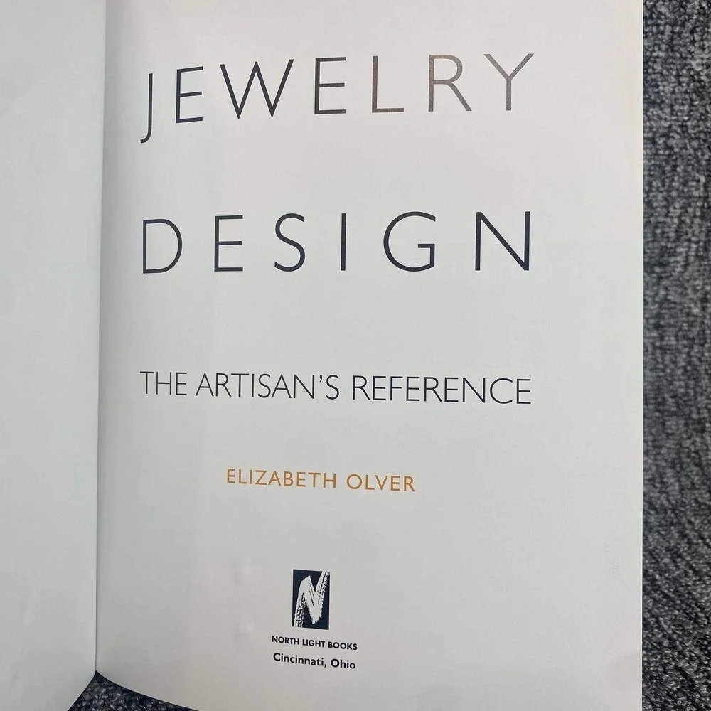 Jewelry Design The Artisans Reference Hardcover‎ Elizabeth Olver Blue Craft Book